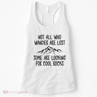 Not All Who Wander Are Lost Some Are Looking For Cool Rocks Women's Tank Top thumb 0