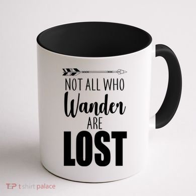 Not All Who Wander Are Lost Arrow Coffee Mug back