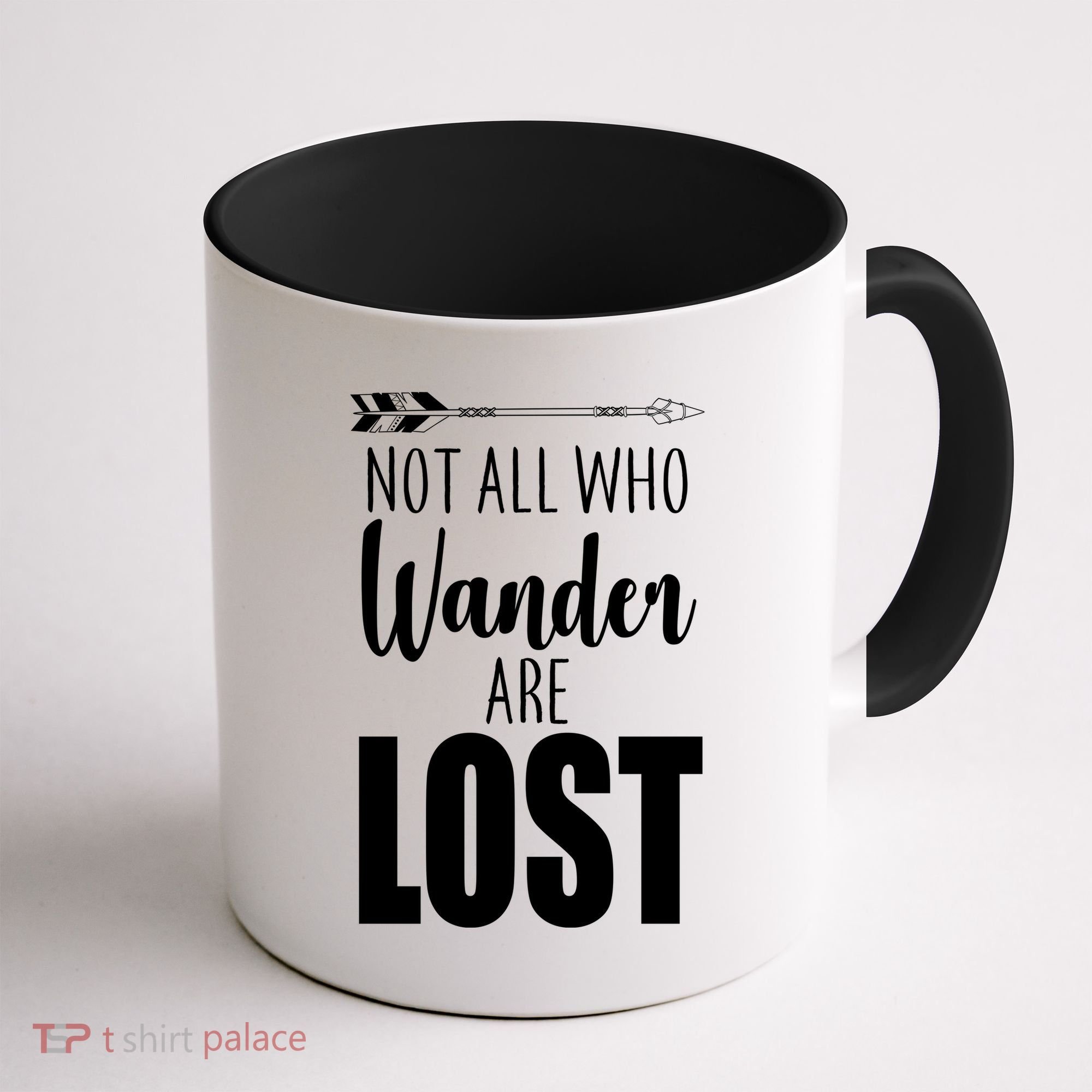 Not All Who Wander Are Lost Arrow Coffee Mug