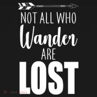 Not All Who Wander Are Lost Arrow Ornament thumb 1