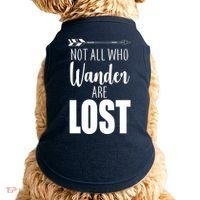 Not All Who Wander Are Lost Arrow Doggie Tank thumb 0