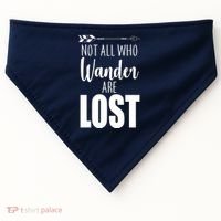 Not All Who Wander Are Lost Arrow USA-Made Doggie Bandana thumb 0