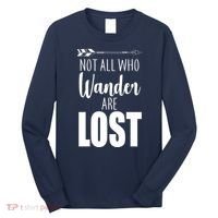 Not All Who Wander Are Lost Arrow Long Sleeve Shirt thumb 0