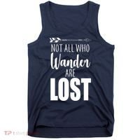 Not All Who Wander Are Lost Arrow Tank Top thumb 0