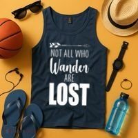 Not All Who Wander Are Lost Arrow Tank Top thumb 4