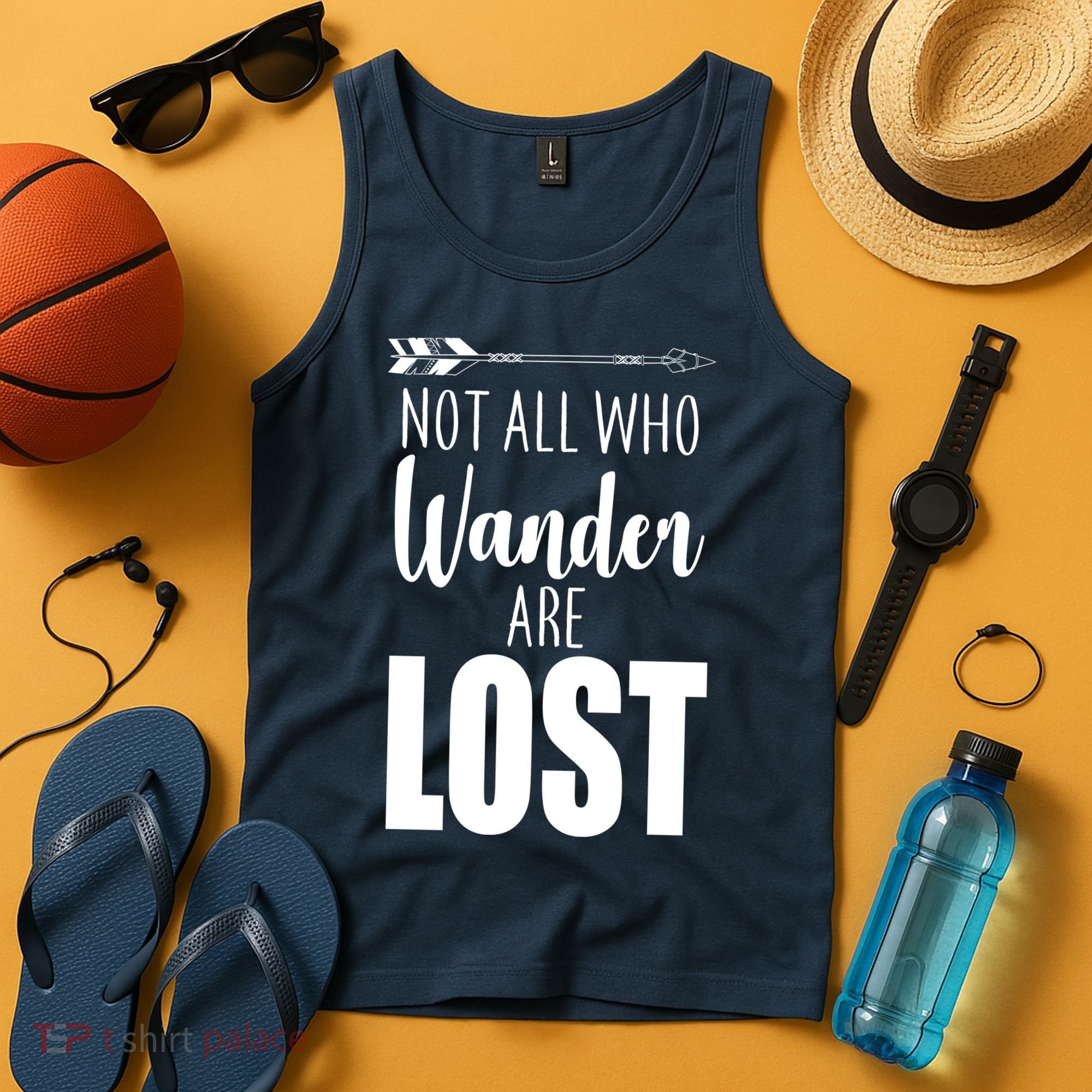 Not All Who Wander Are Lost Arrow Tank Top