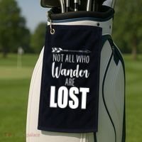 Not All Who Wander Are Lost Arrow Golf Towel thumb 2