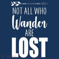Not All Who Wander Are Lost Arrow Visor thumb 3