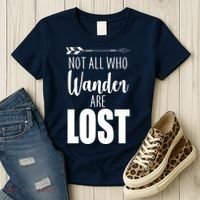 Not All Who Wander Are Lost Arrow Women's T-Shirt thumb 3