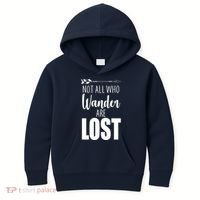 Not All Who Wander Are Lost Arrow Kids Hoodie thumb 0