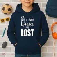 Not All Who Wander Are Lost Arrow Kids Hoodie thumb 2