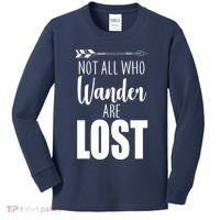 Not All Who Wander Are Lost Arrow Kids Long Sleeve Shirt thumb 0