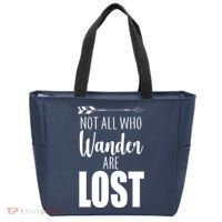 Not All Who Wander Are Lost Arrow Tote Bag thumb 0