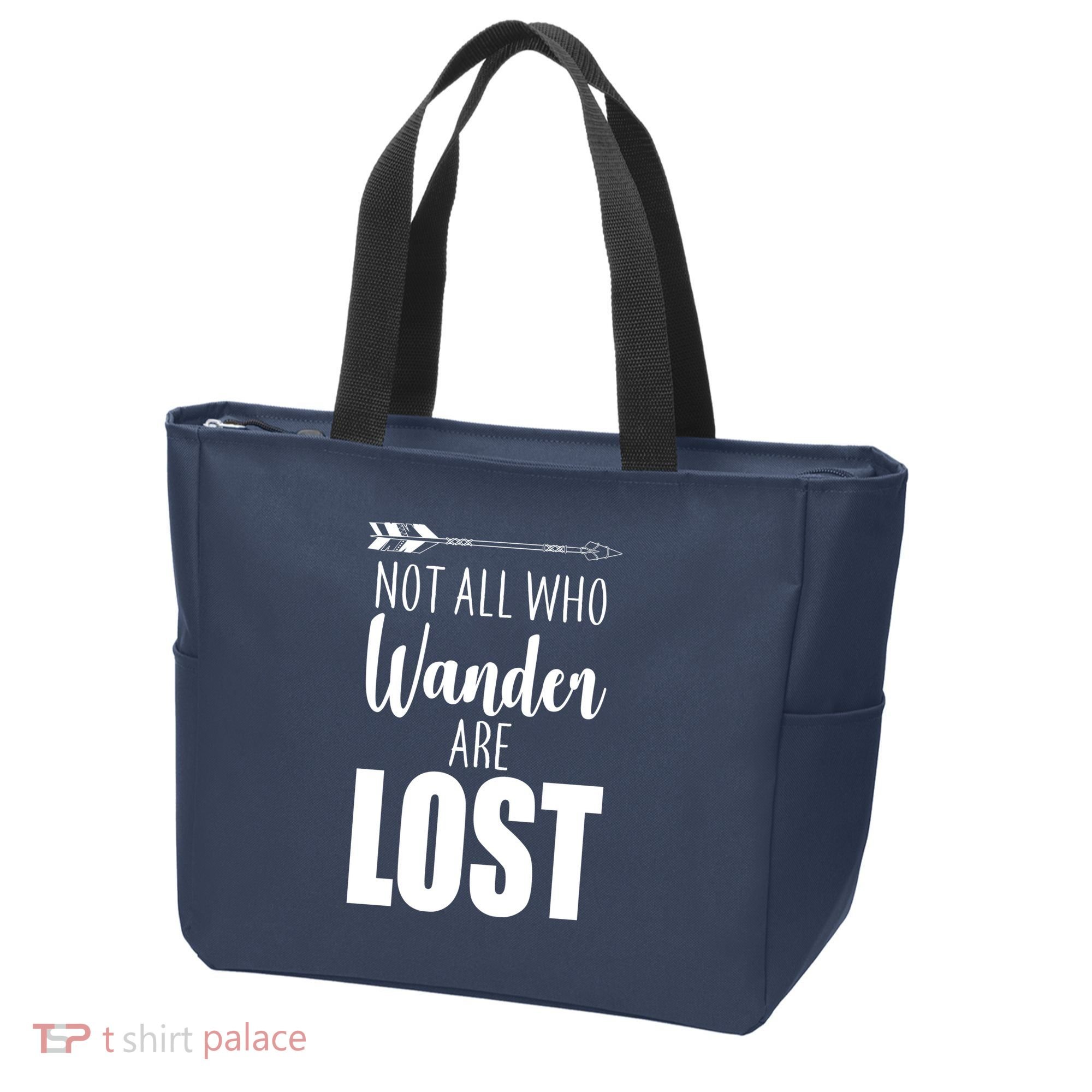 Not All Who Wander Are Lost Arrow Tote Bag