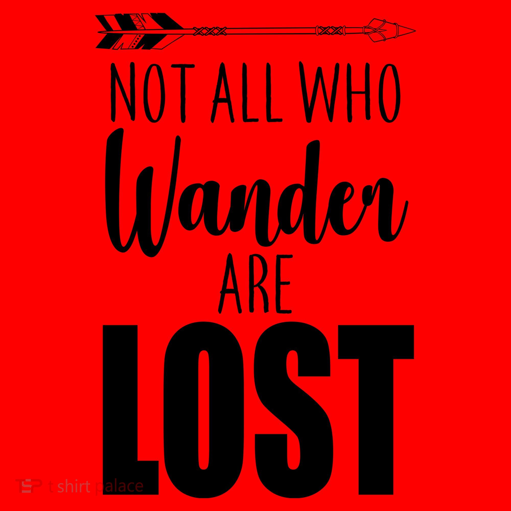 Not All Who Wander Are Lost Arrow Santa Hat