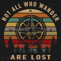 Not All Who Wander Are Lost Funny Outdoor Hiking Traveling Women's Hoodie thumb 2