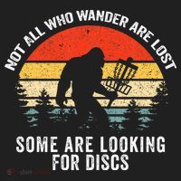 Not All Who Wander Are Lost Disc Golf Bigfoot Christmas Golf Towel thumb 3