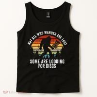 Not All Who Wander Are Lost Disc Golf Bigfoot Sasquatch Tank Top thumb 2