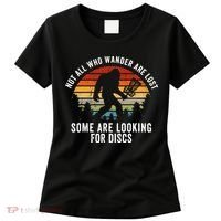 Not All Who Wander Are Lost Disc Golf Bigfoot Sasquatch Women's T-Shirt thumb 0