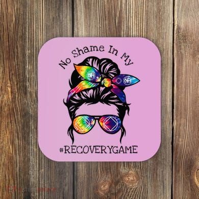 Narcotics Anonymous Womens Sobriety Gifts AA NA Coaster