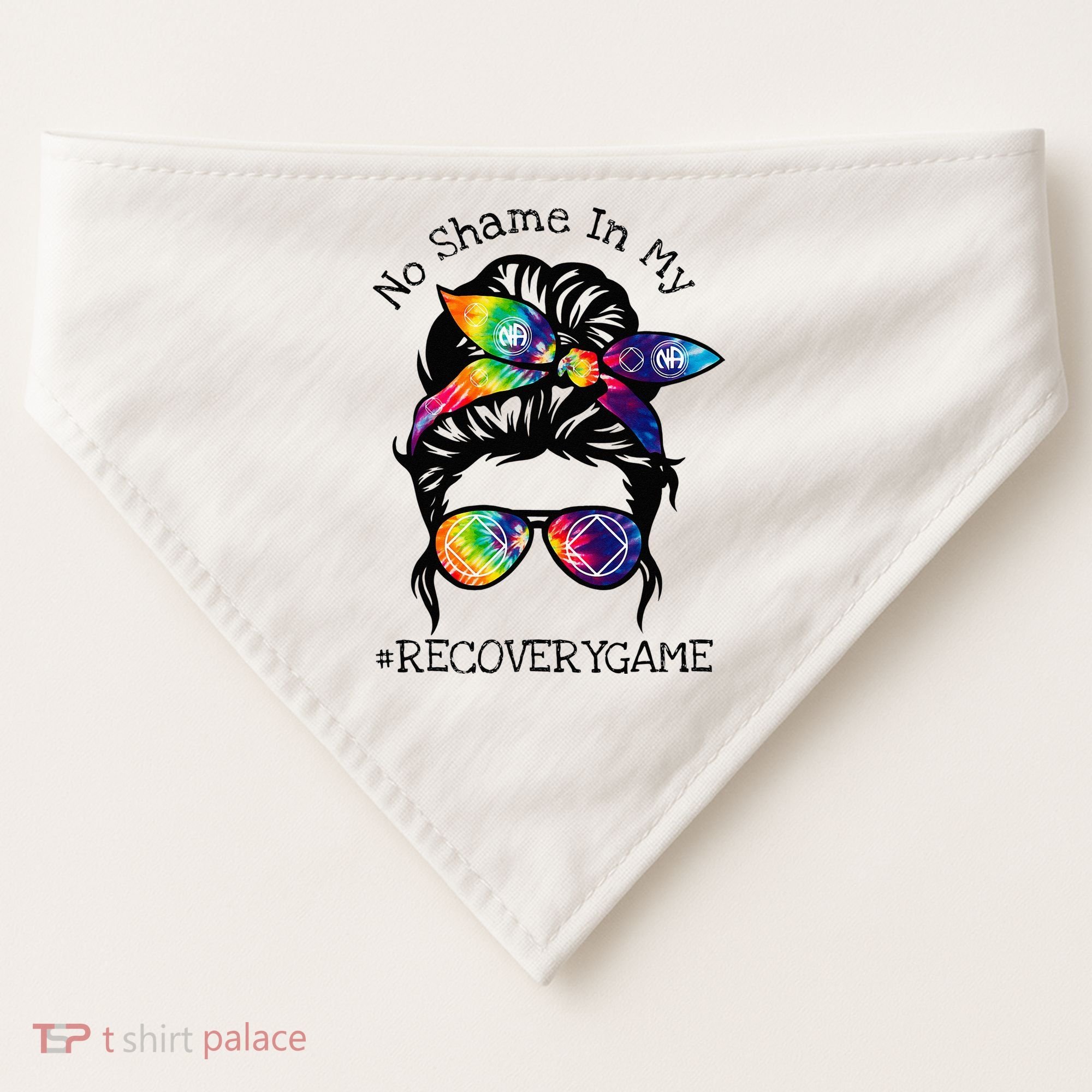 Narcotics Anonymous Womens Sobriety Gifts AA NA USA-Made Doggie Bandana