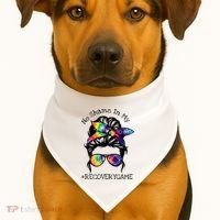 Narcotics Anonymous Womens Sobriety Gifts AA NA USA-Made Doggie Bandana thumb 1