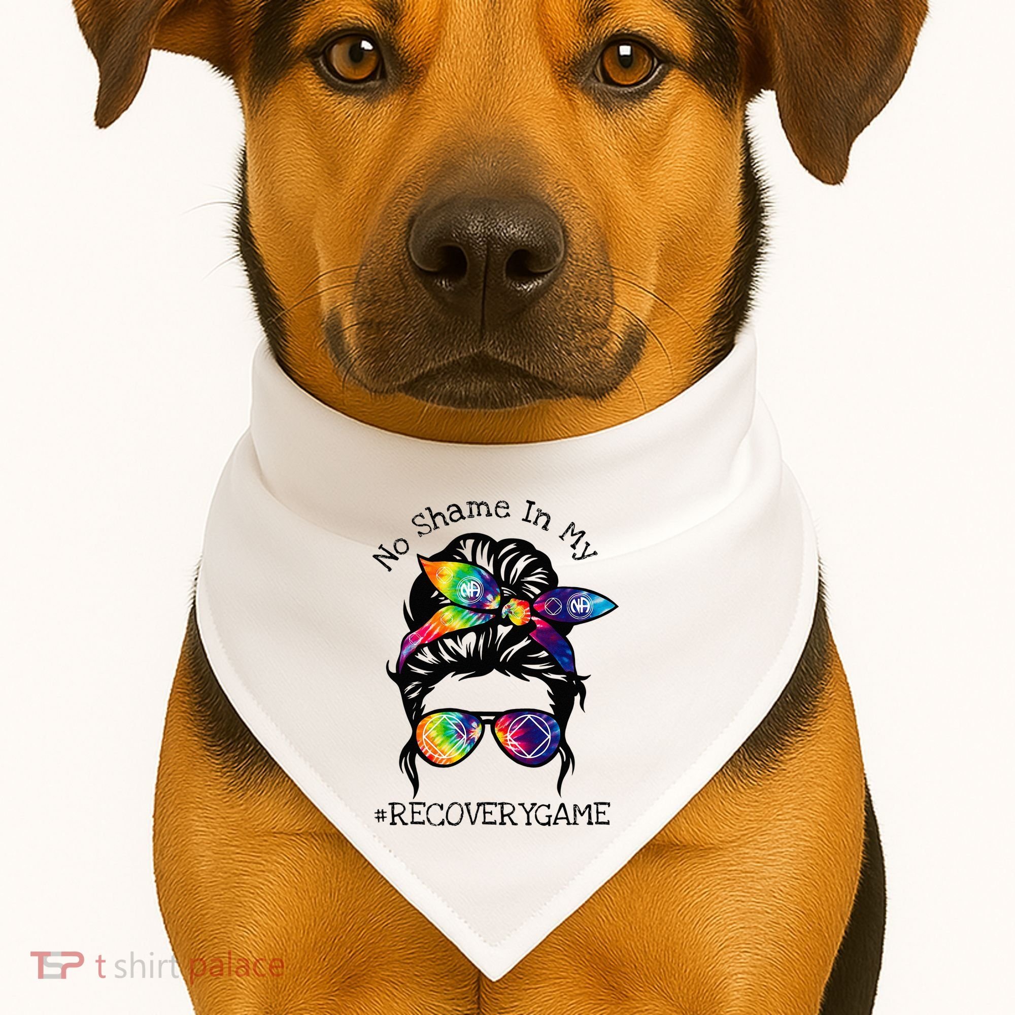 Narcotics Anonymous Womens Sobriety Gifts AA NA USA-Made Doggie Bandana