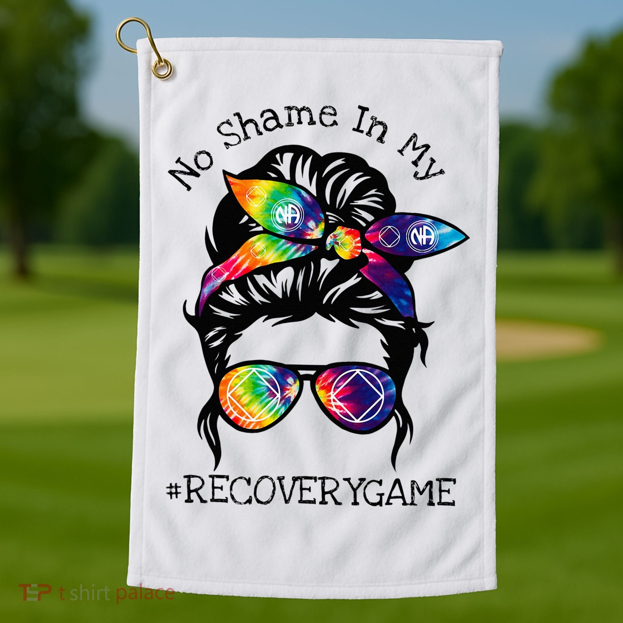 Narcotics Anonymous Womens Sobriety Gifts AA NA Golf Towel