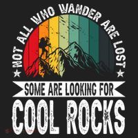 Not All Who Wander Are Lost Some Are Looking For Cool Rocks Women's Sweatshirt thumb 2