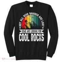 Not All Who Wander Are Lost Some Are Looking For Cool Rocks Sweatshirt thumb 0