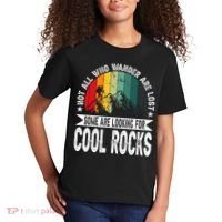 Not All Who Wander Are Lost Some Are Looking For Cool Rocks Kids T-Shirt thumb 2