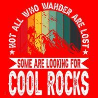 Not All Who Wander Are Lost Some Are Looking For Cool Rocks Santa Hat thumb 1