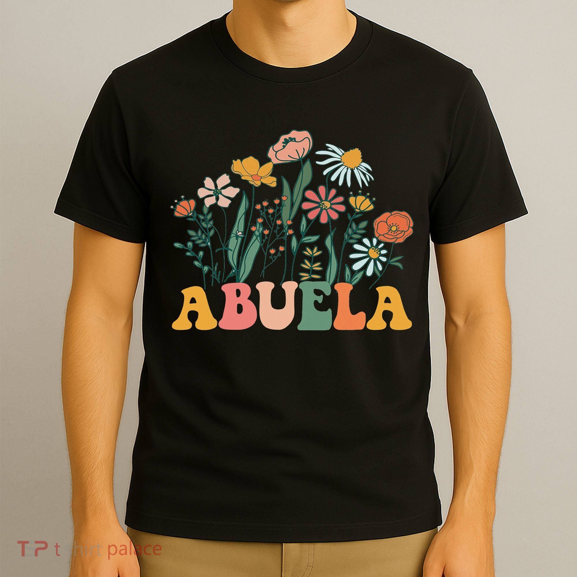 New Abuela Wildflower First Birthday & Baby Shower T-Shirt