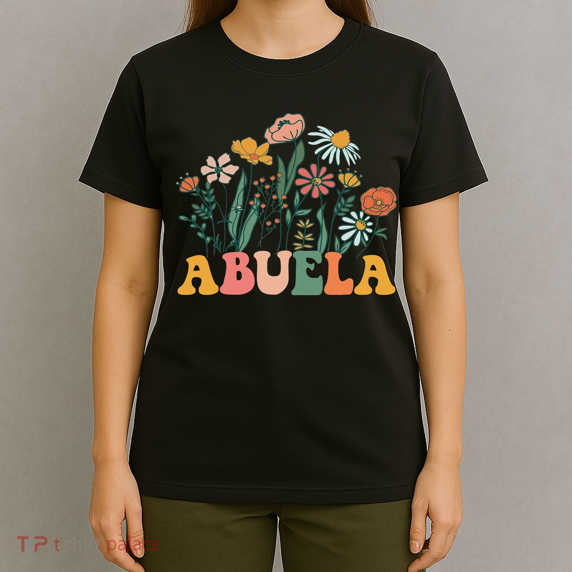 New Abuela Wildflower First Birthday & Baby Shower T-Shirt
