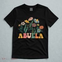 New Abuela Wildflower First Birthday & Baby Shower T-Shirt thumb 5