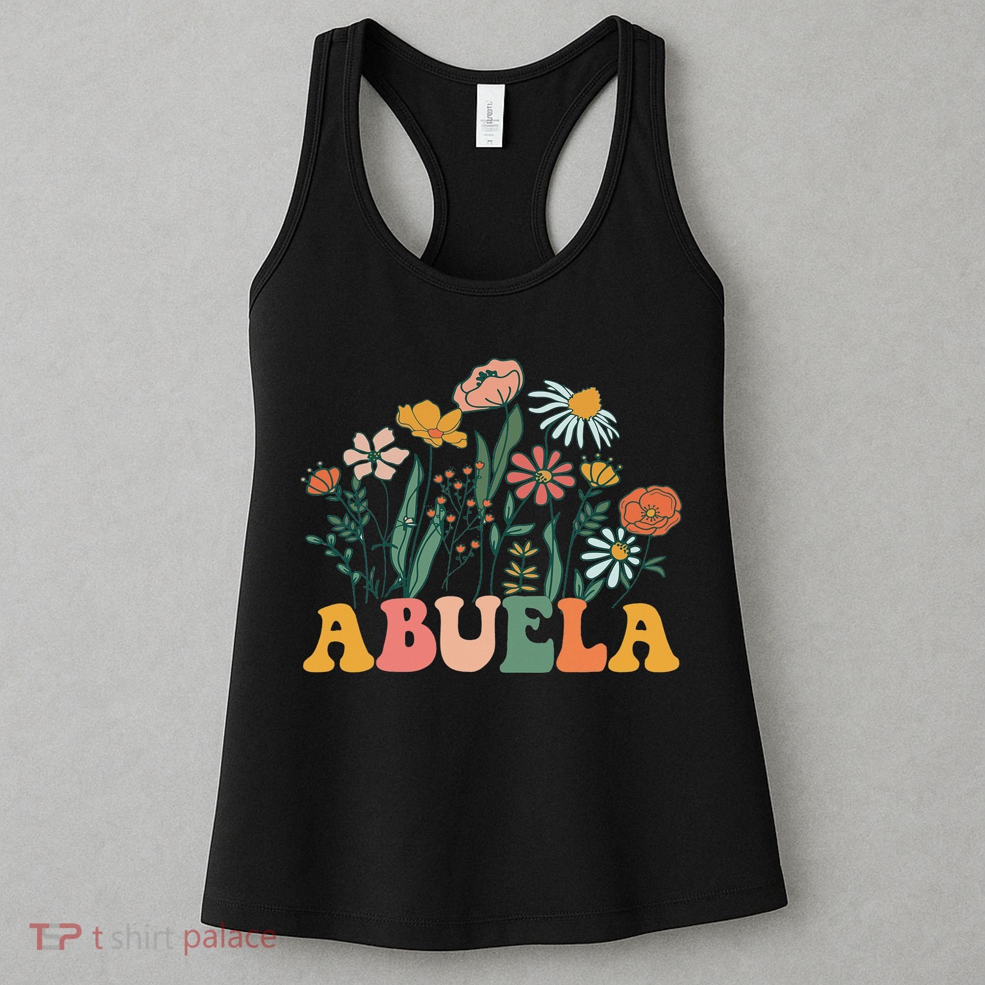New Abuela Wildflower First Birthday & Baby Shower Women's Tank Top