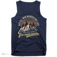 Not All Who Wander Are Lost Some Are Looking For Cool Rocks Tank Top thumb 0
