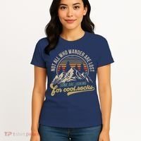 Not All Who Wander Are Lost Some Are Looking For Cool Rocks Women's T-Shirt thumb 4