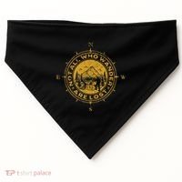 Not All Who Wander Are Lost Compass USA-Made Doggie Bandana thumb 0