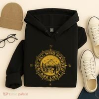Not All Who Wander Are Lost Compass Hoodie thumb 4