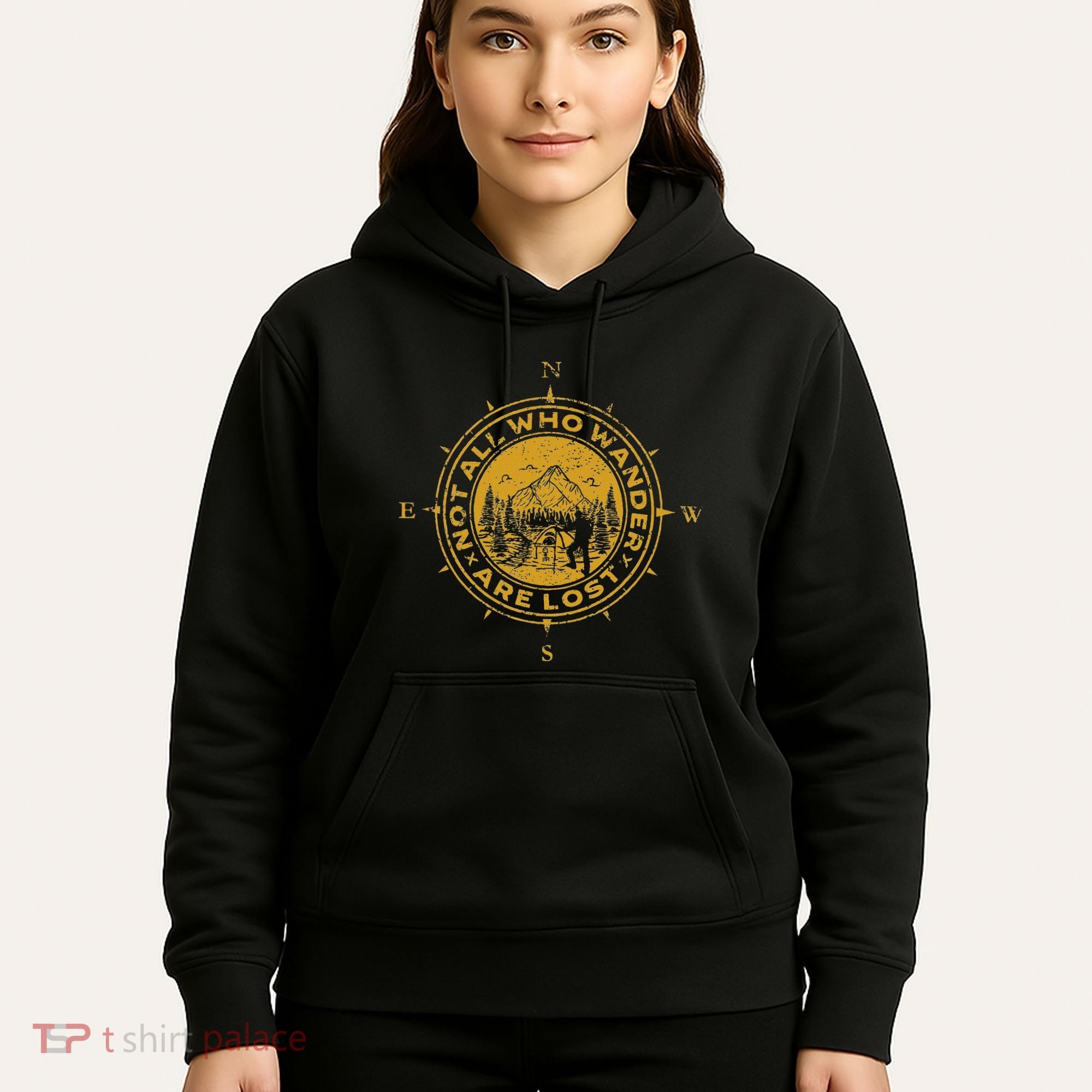 Not All Who Wander Are Lost Compass Hoodie
