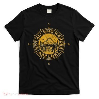 Not All Who Wander Are Lost Compass T-Shirt