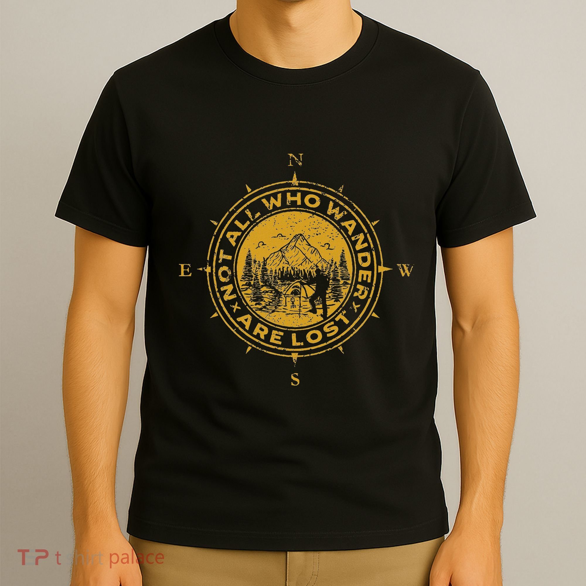 Not All Who Wander Are Lost Compass T-Shirt