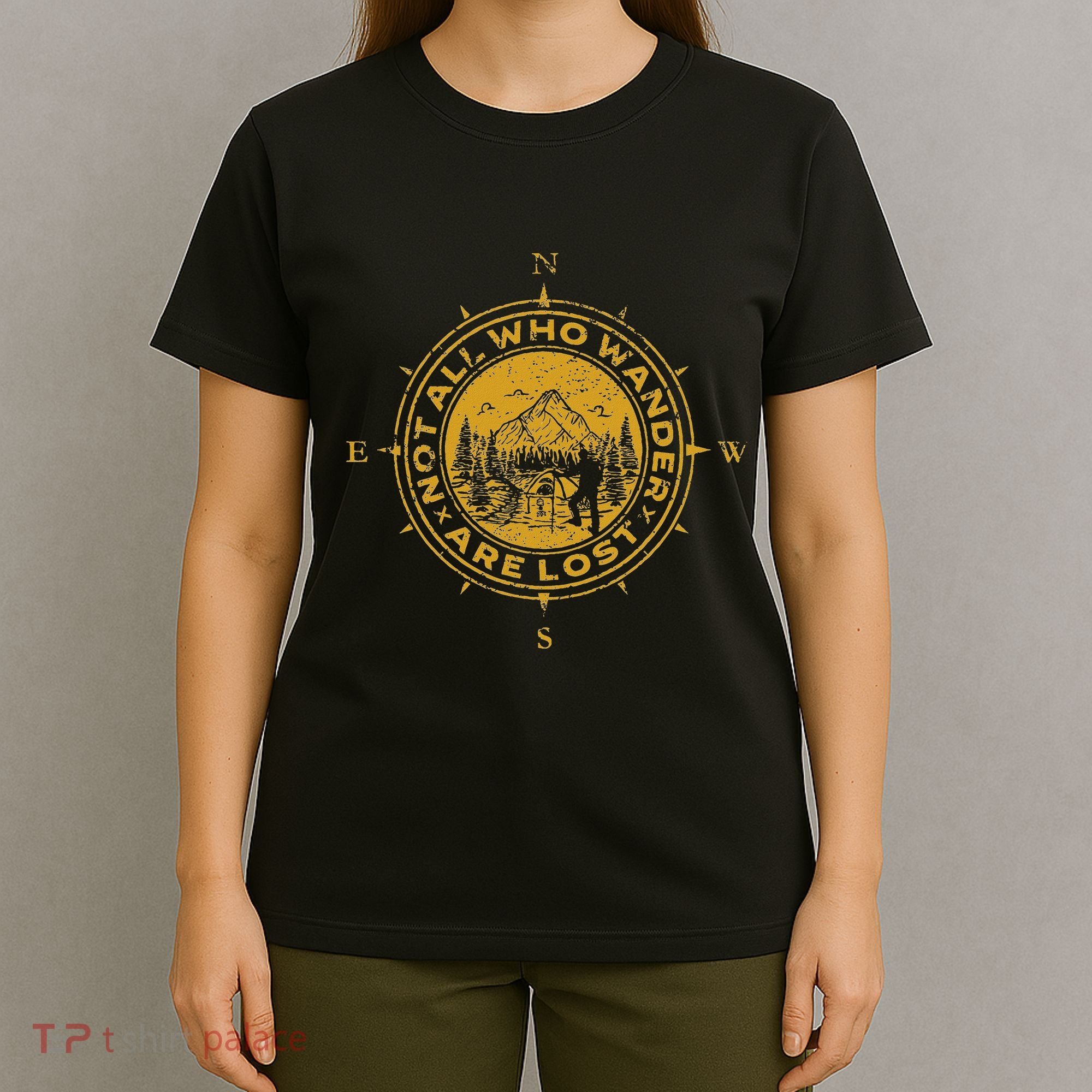 Not All Who Wander Are Lost Compass T-Shirt