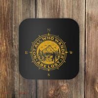 Not All Who Wander Are Lost Compass Coaster thumb 0