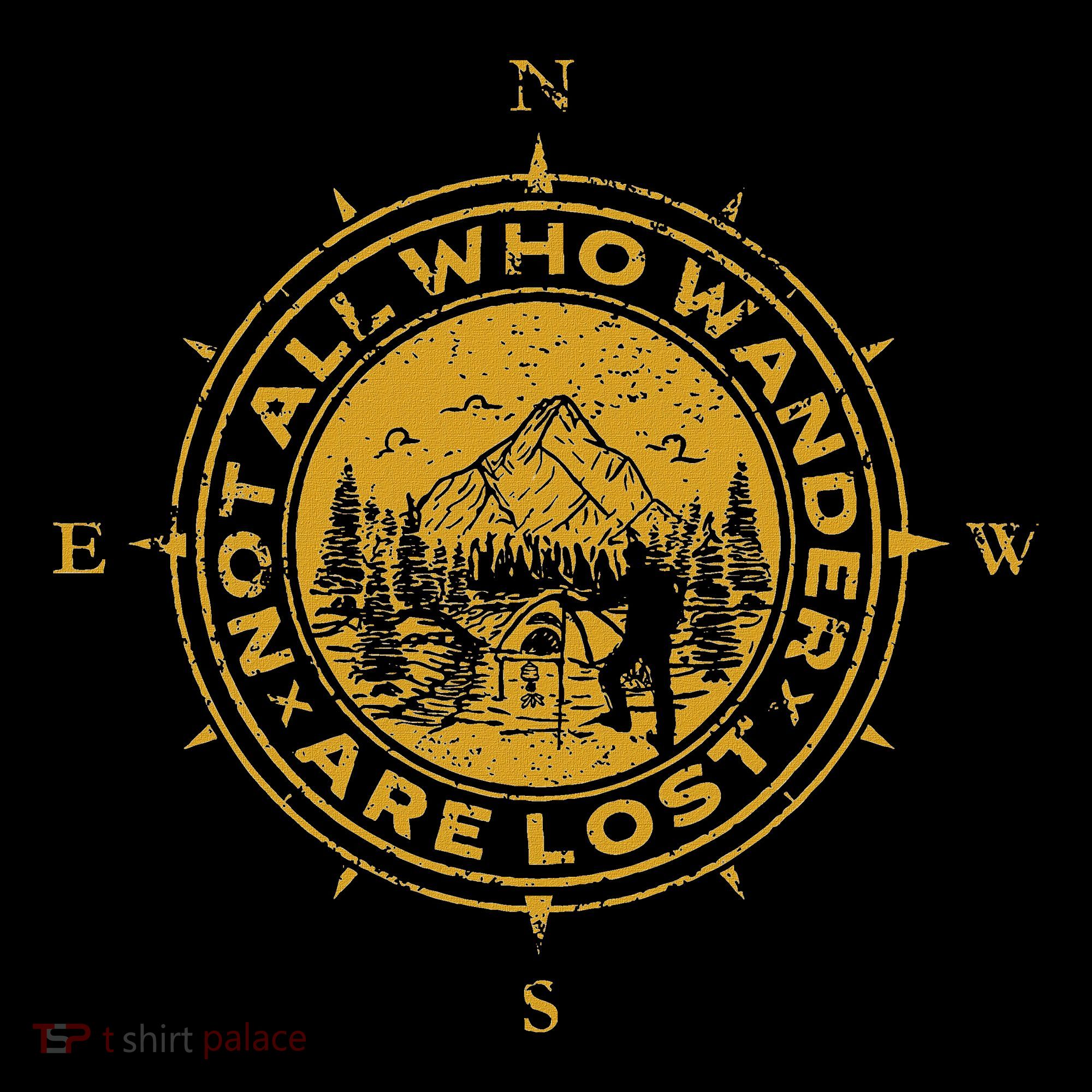 Not All Who Wander Are Lost Compass Mousepad