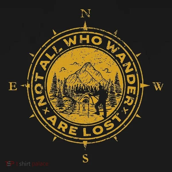 Not All Who Wander Are Lost Compass Ornament