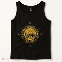 Not All Who Wander Are Lost Compass Tank Top thumb 2