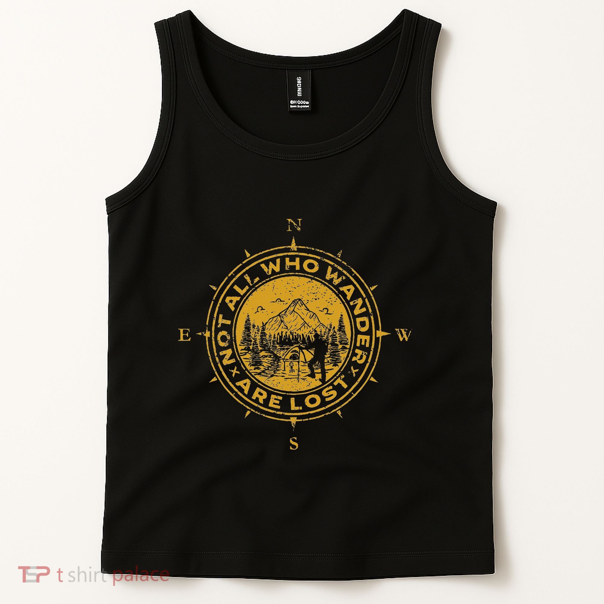 Not All Who Wander Are Lost Compass Tank Top