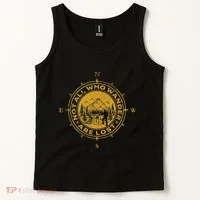 Not All Who Wander Are Lost Compass Tank Top thumb 2